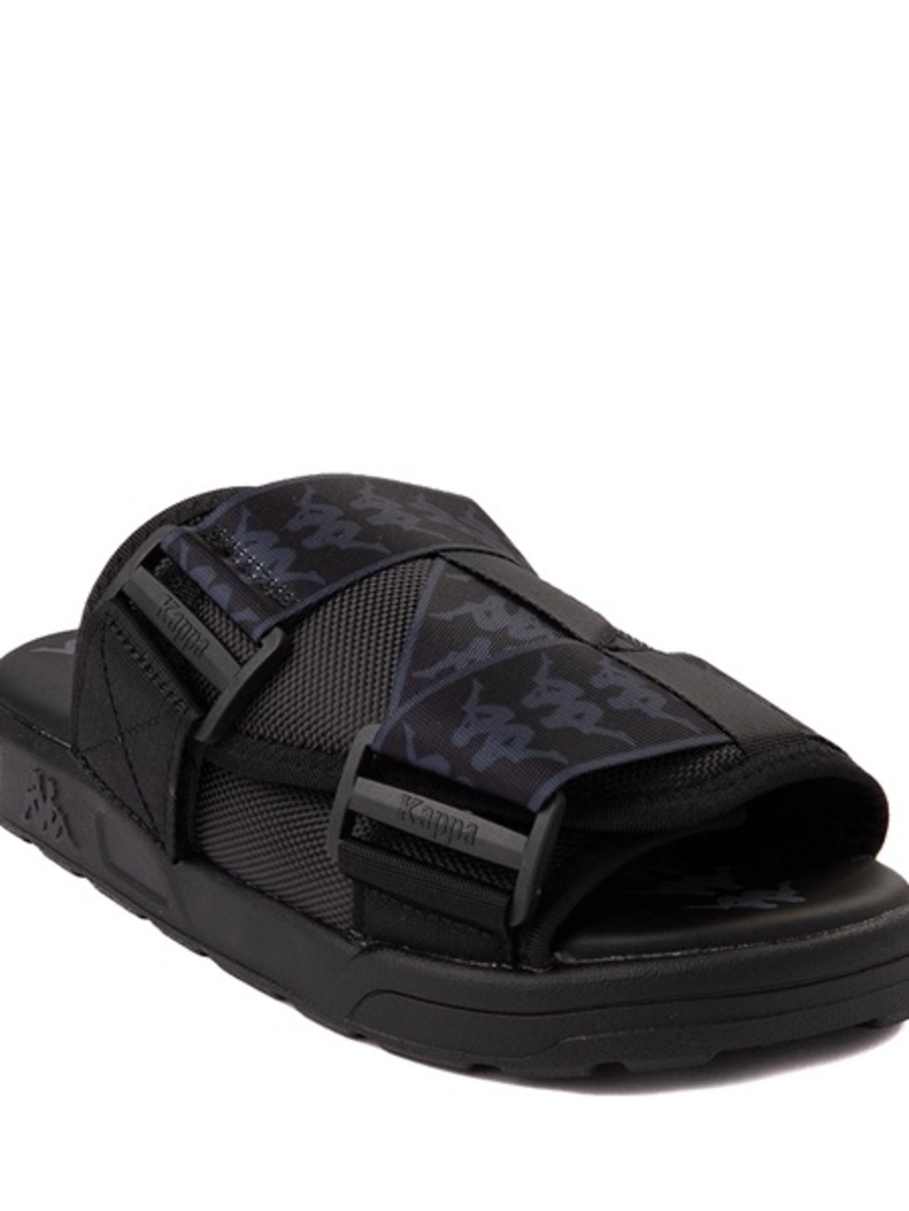 Kappa Men's Black Slide Sandals with Adjustable Straps